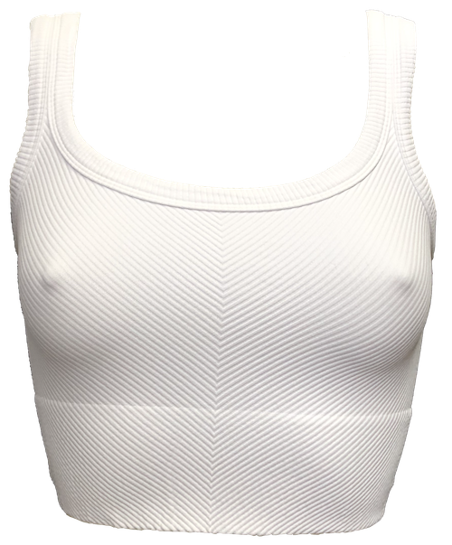 Scoop V-Rib Ribbed Short Top